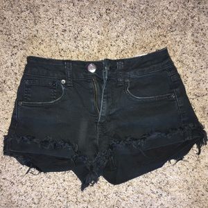 black american eagle shorts
